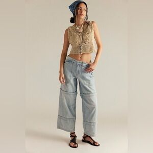 NWT We The Free Trailblazer Convertible Zip Jeans, Size 29